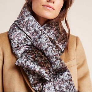 Anthropologie puffer scarf neck wrap
